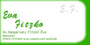 eva fitzko business card